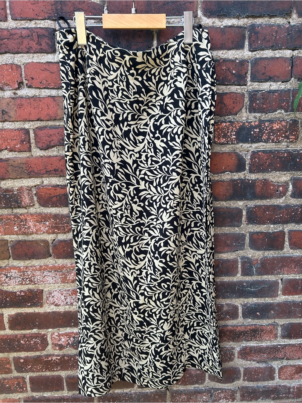 Vintage 1990s Banana Republic Side Button Slit Maxi Skirt - 10